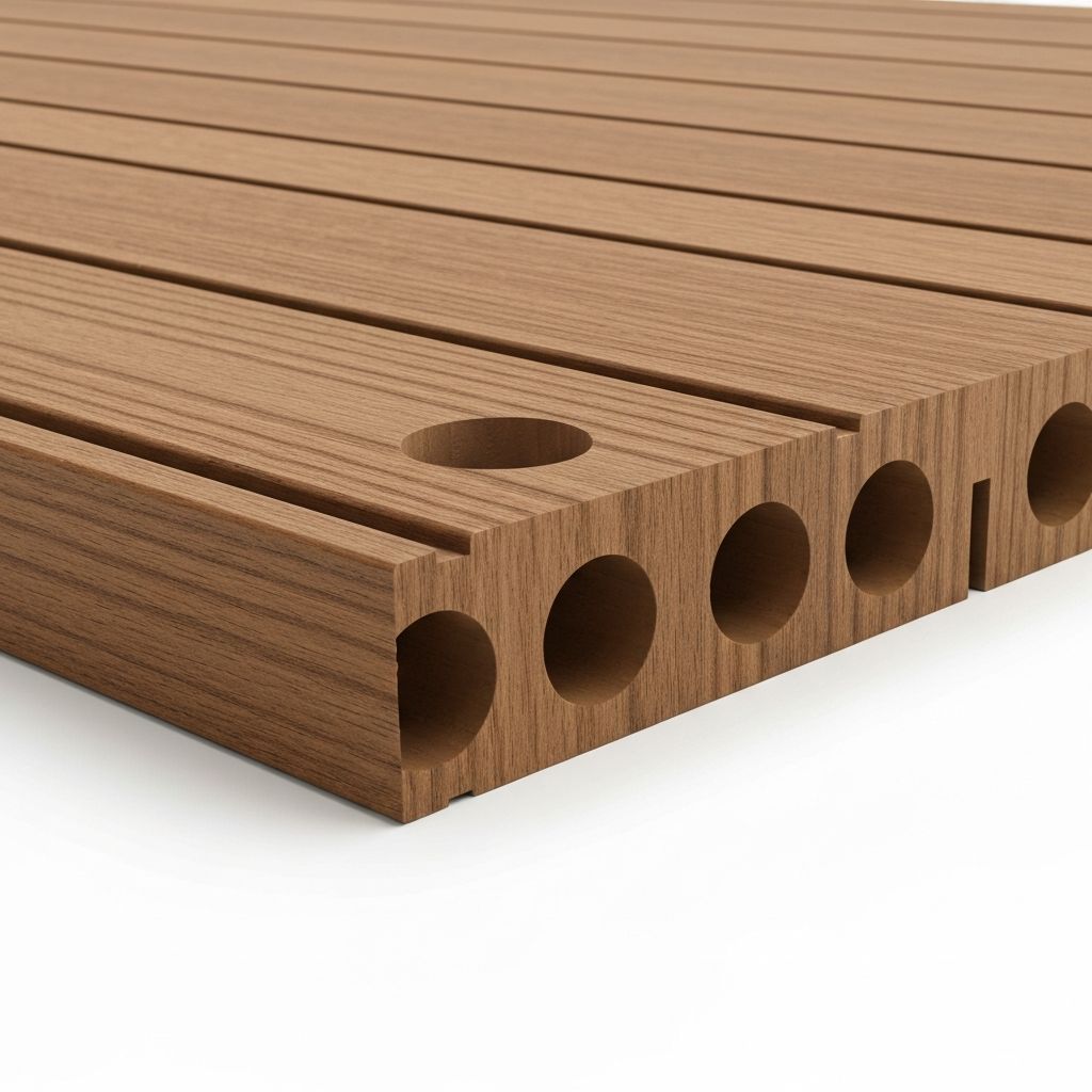 Round Hole Hollow Classic Oak Grain